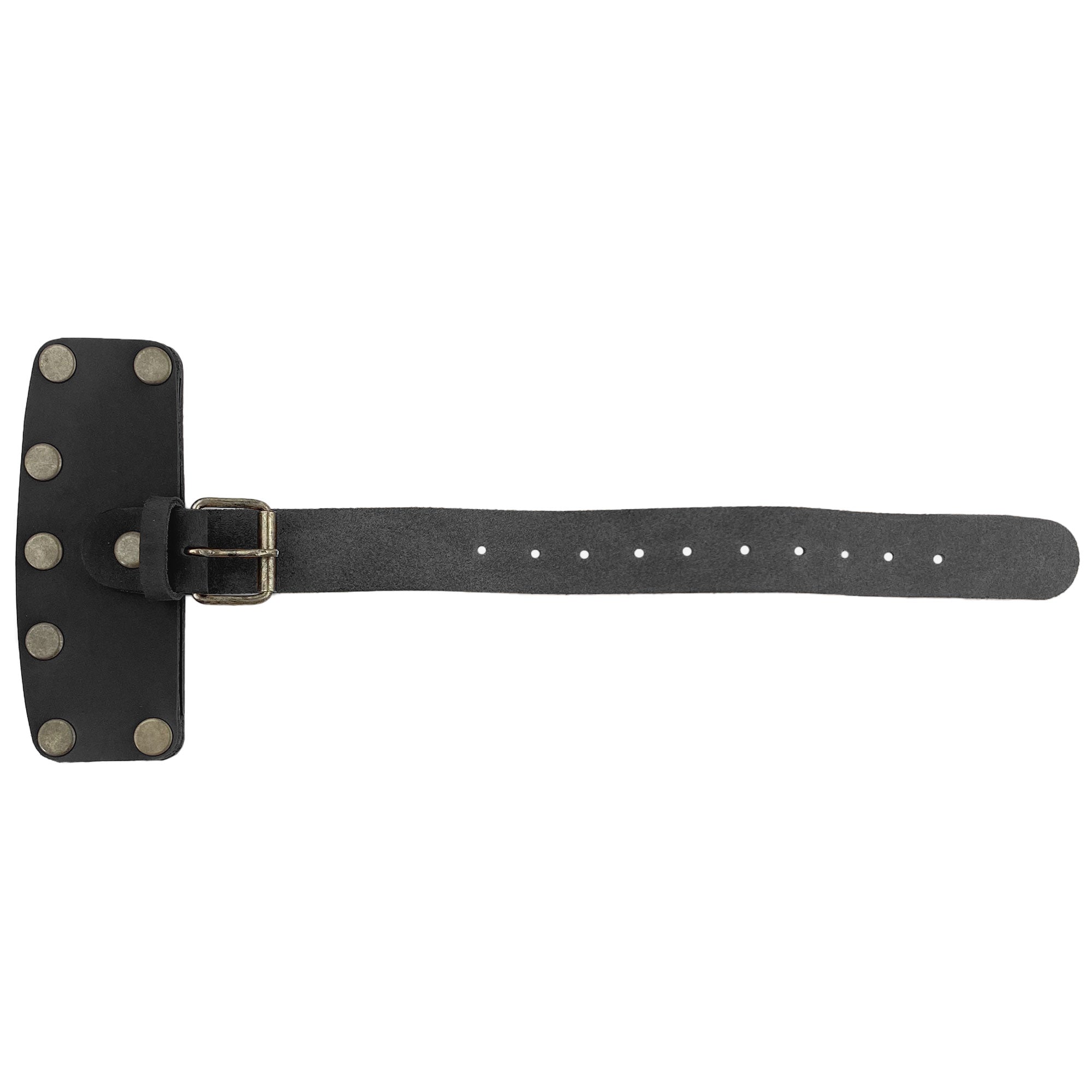 Lumberjack Axe Head Sheath by Valhalla Gear, emphasizing its durable strap and button features. This Handmade from Full Grain Leather - Protector Case is ideal for blade safety and outdoor adventures. A great addition to camping accessories, this Artisan piece is crafted through small batch production, hand cut, hand sewn, fire branded, in La Antigua Guatemala & Oaxaca Mexico.