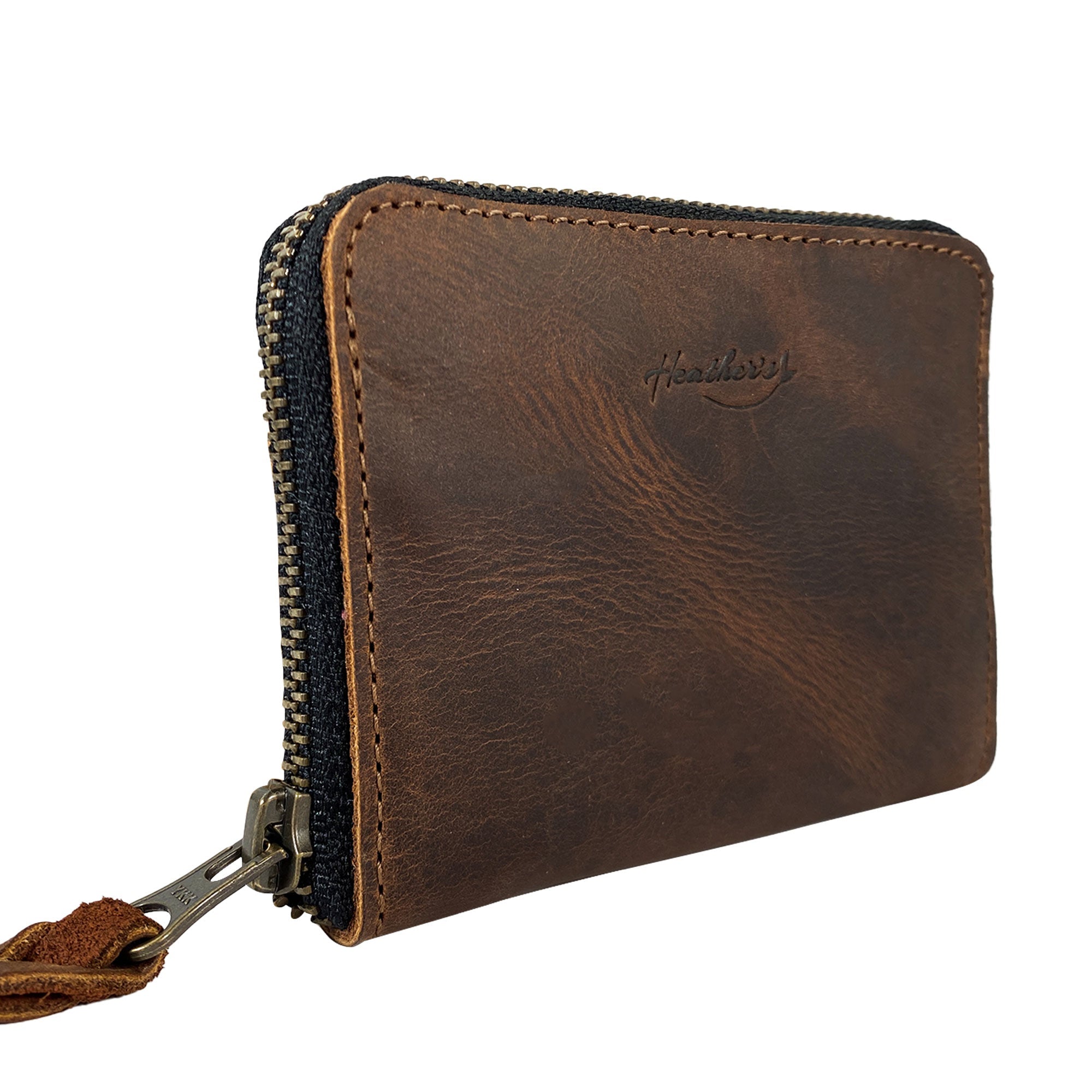 Zippered Wallet with Inner Pouch - Stockyard X 'The Leather Store'