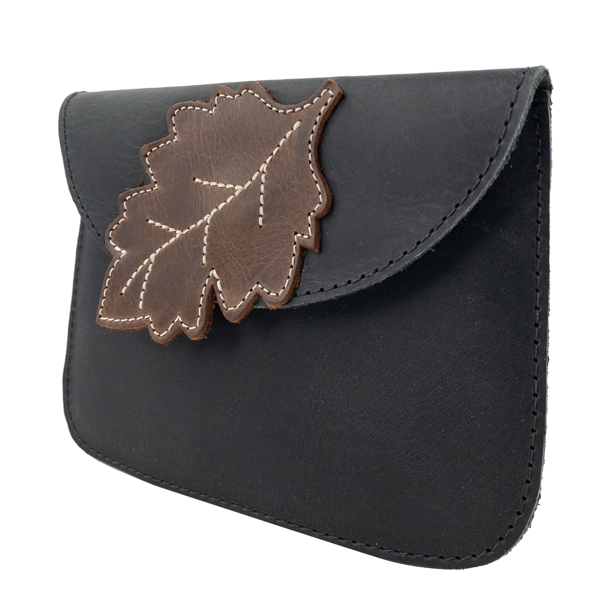 Card Wallet Leaves Design - Stockyard X 'The Leather Store'