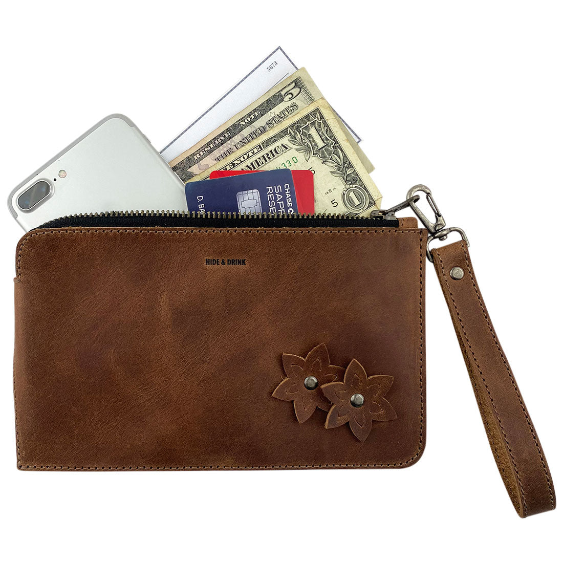 Flowered Clutch - Stockyard X 'The Leather Store'