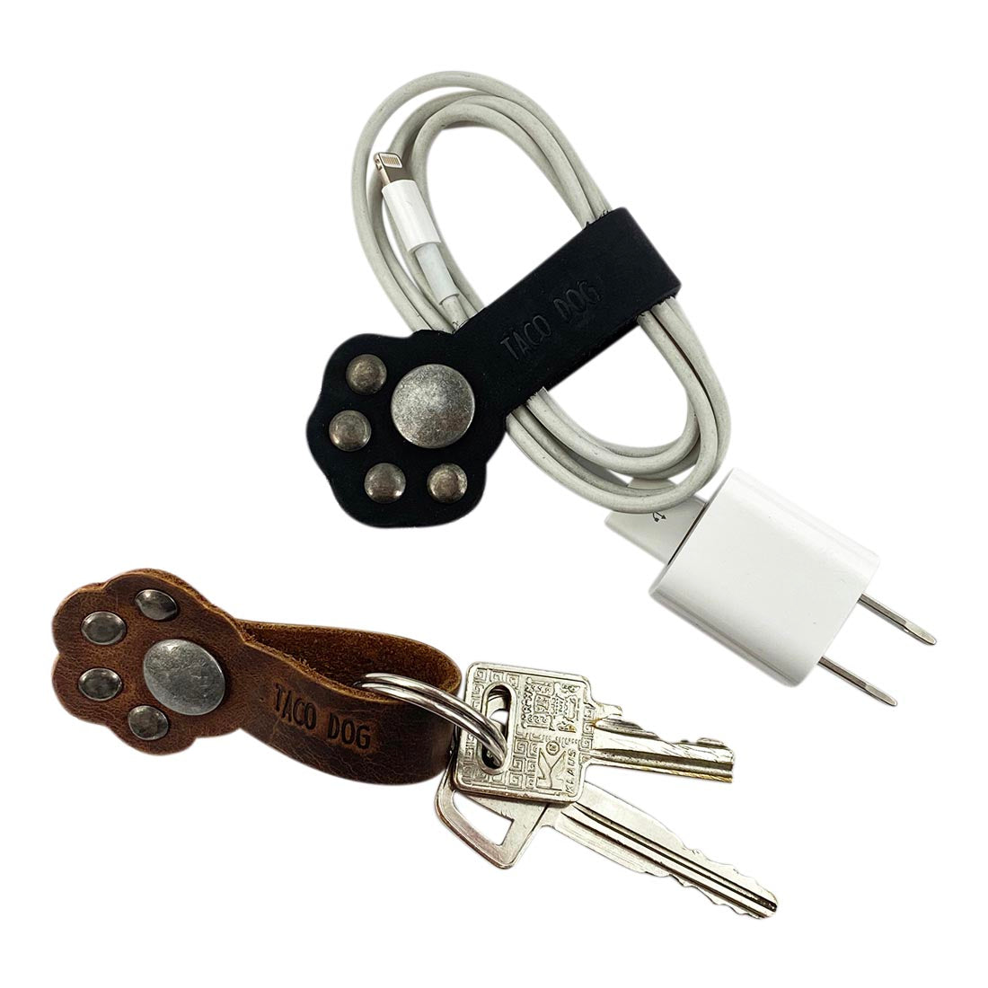 Dog Paw Cable Organizer (2 Pack) - Stockyard X 'The Leather Store'
