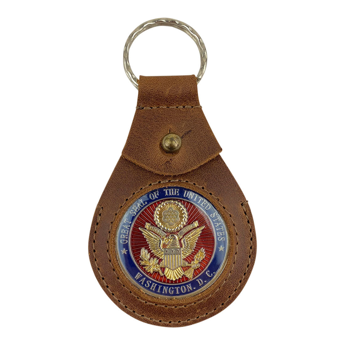 Medallion Holder Keychain - Stockyard X 'The Leather Store'