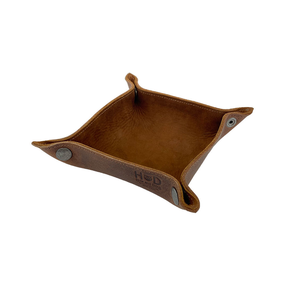 Hide & Drink Valet Tray representing artisan quality with a rustic finish, great for everyday organization. Handmade in La Antigua Guatemala & Oaxaca Mexico, Catchall Change Key Wallet Coin Box Tray Storage Valet, Full Grain Leather, StockyardX, Small Batch Production, Hand Cut, Hand Sewn, Fire Branded, Artisan.