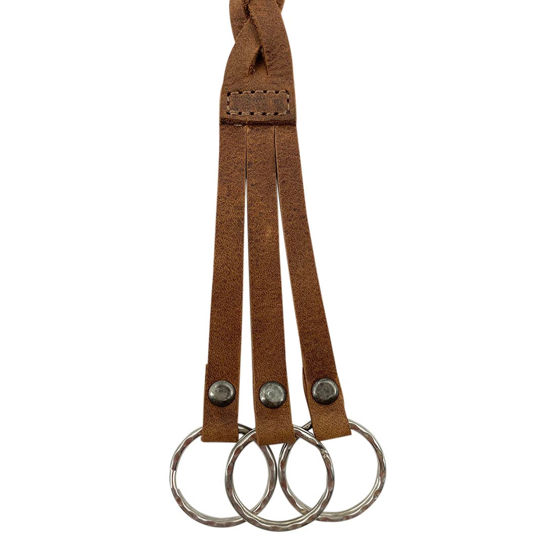 Triple Braided Keychain - Stockyard X 'The Leather Store'