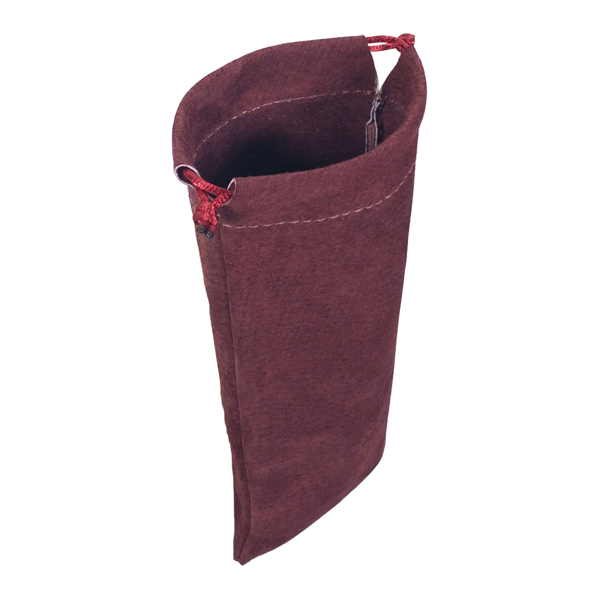 Hide & Drink Drawstring Bag for Pipe, designed with luxurious sheepskin leather. This versatile storage solution highlights the artisan efforts from small batch production in La Antigua Guatemala & Oaxaca.