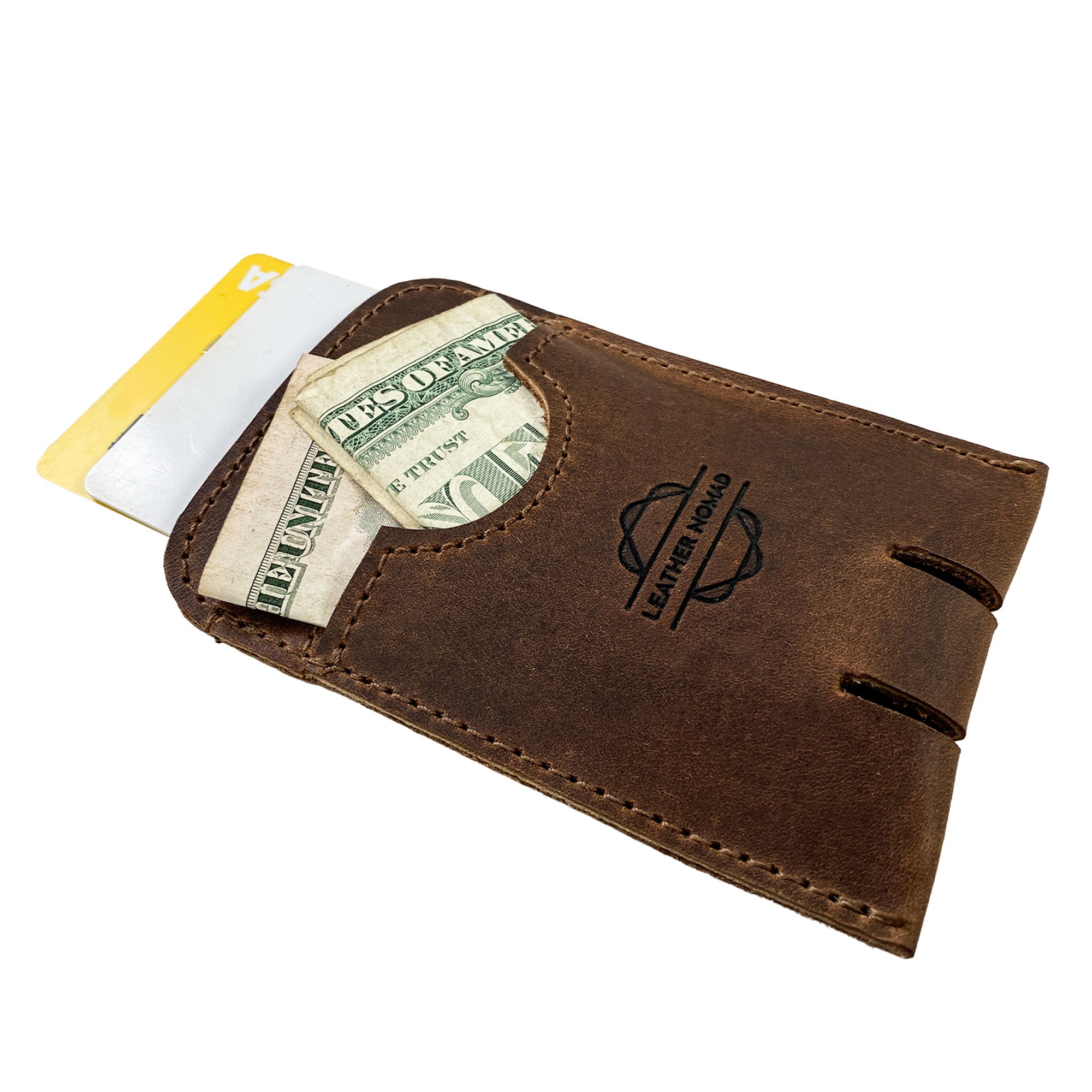 Push Card Holder - Stockyard X 'The Leather Store'