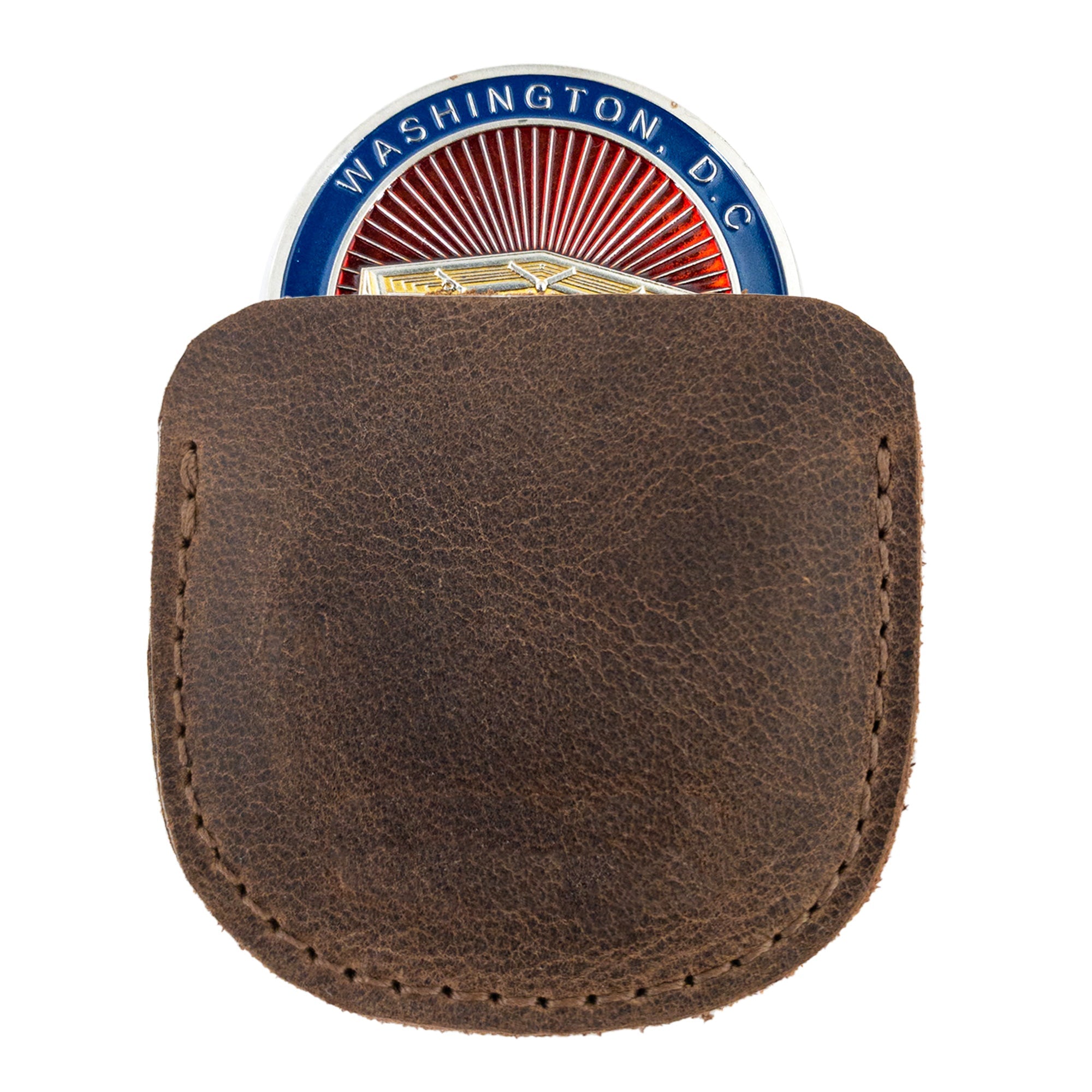 Rounded Coin Case - Stockyard X 'The Leather Store'