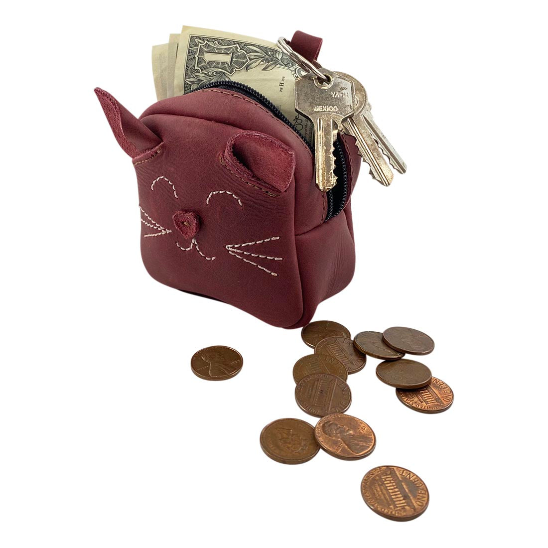 Cat Mini Backpack Pouch - Stockyard X 'The Leather Store'