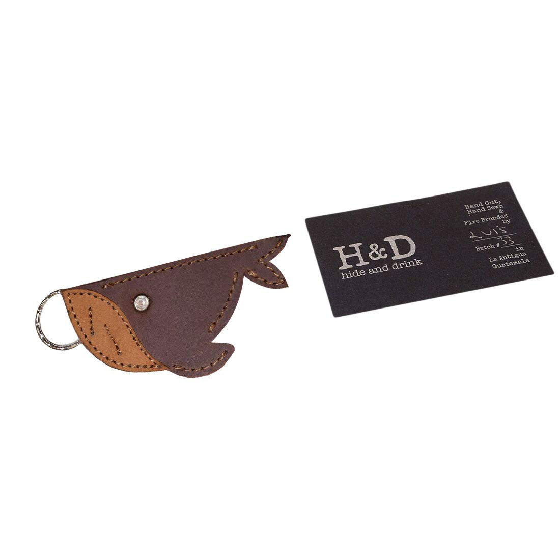 Whale Keychain - Stockyard X 'The Leather Store'