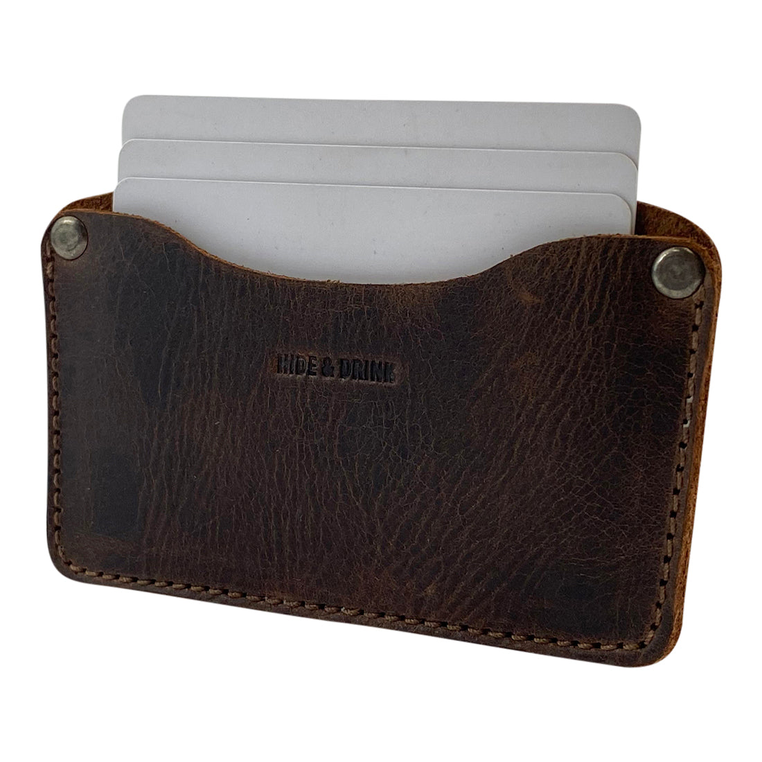 Riveted Formal Card Holder - Stockyard X 'The Leather Store'
