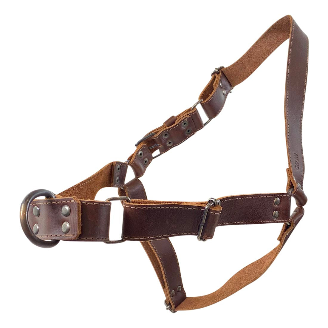Easy Walk Leather Dog Harness - Stockyard X 'The Leather Store'