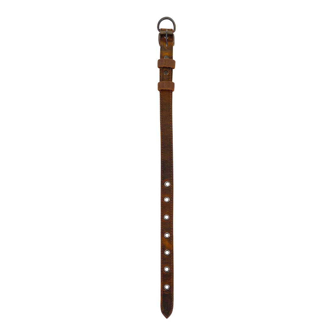 Rustic Slim Dog Collar - Stockyard X 'The Leather Store'