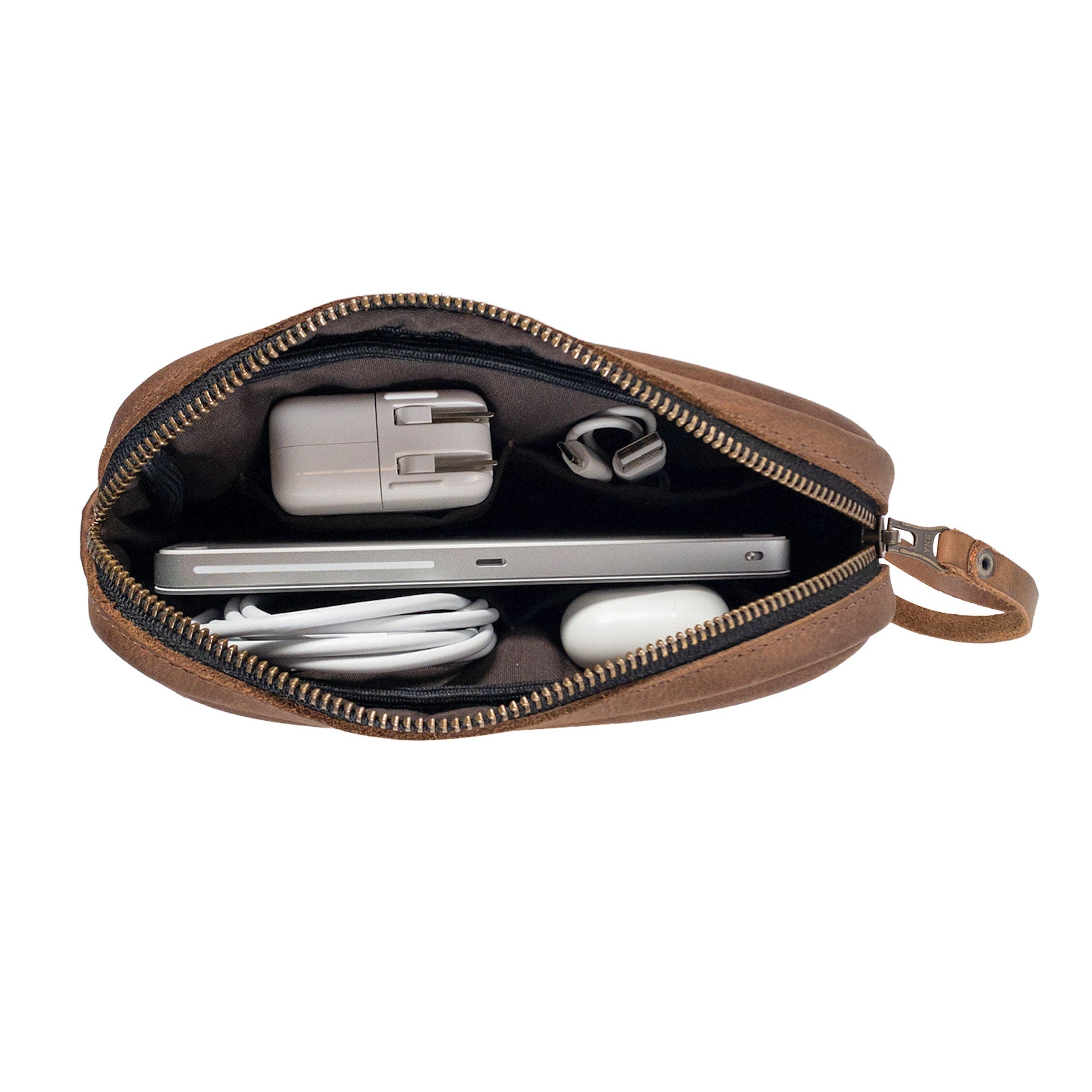 Tech Zippered Pouch - Stockyard X 'The Leather Store'