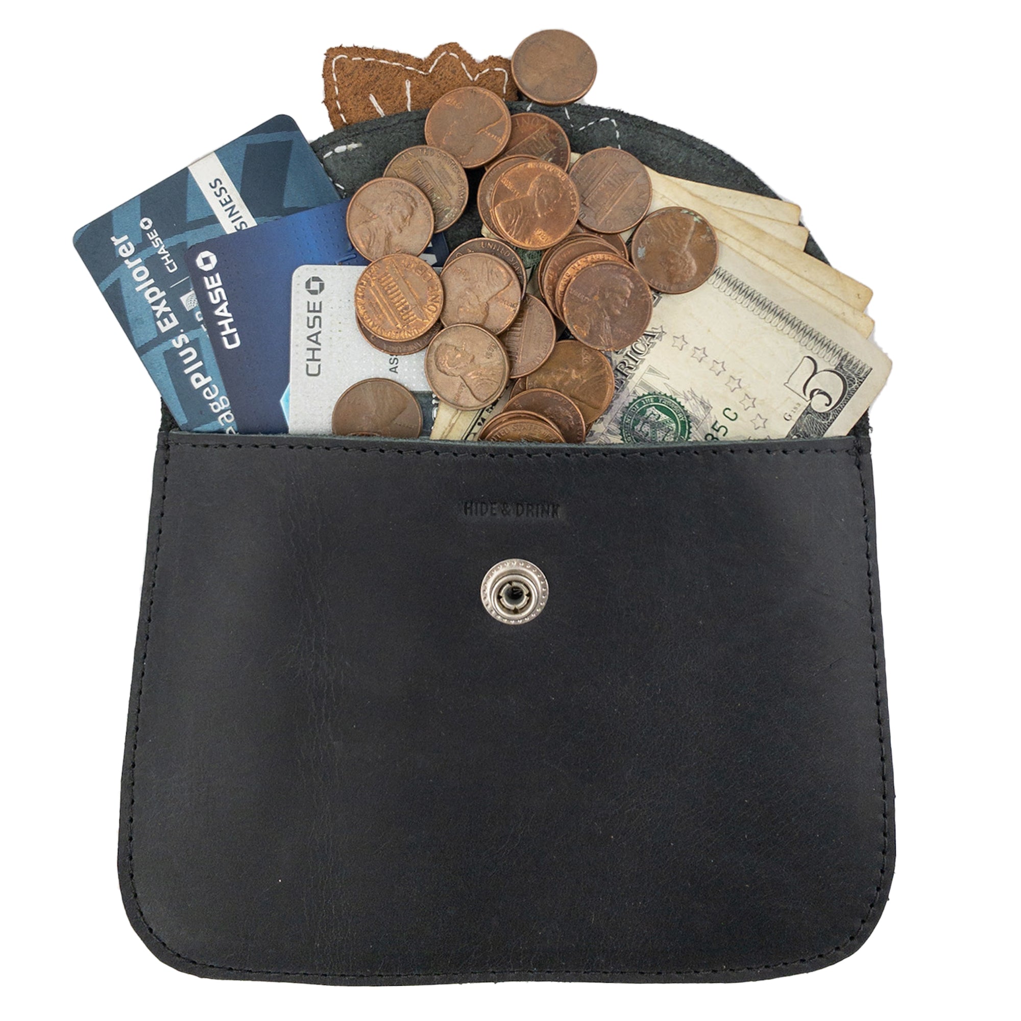 Card Wallet Leaves Design - Stockyard X 'The Leather Store'