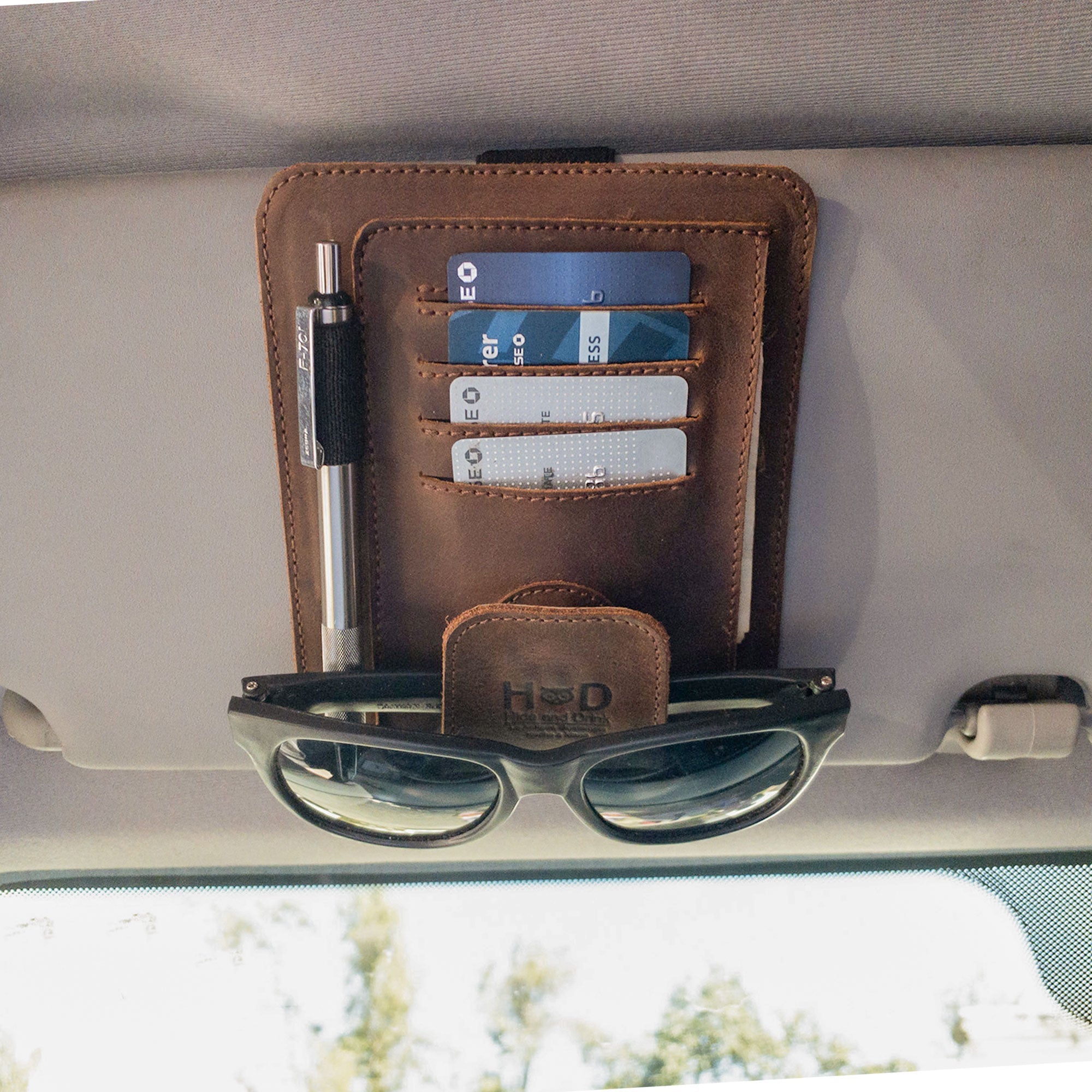 Multipurpose Visor Organizer - Stockyard X 'The Leather Store'