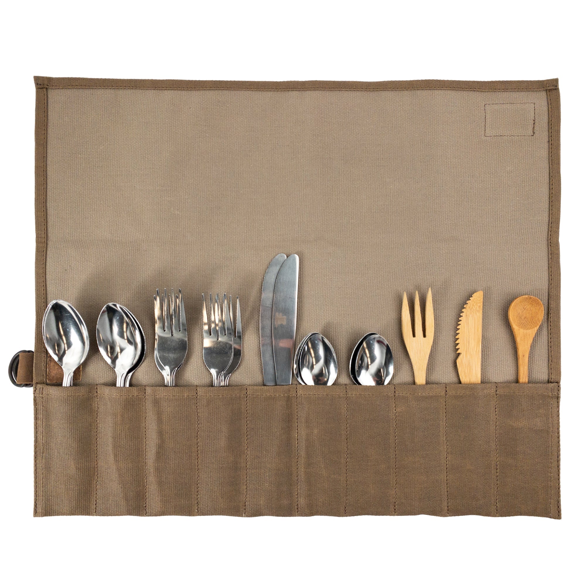 Camping Cutlery Roll - Stockyard X 'The Leather Store'