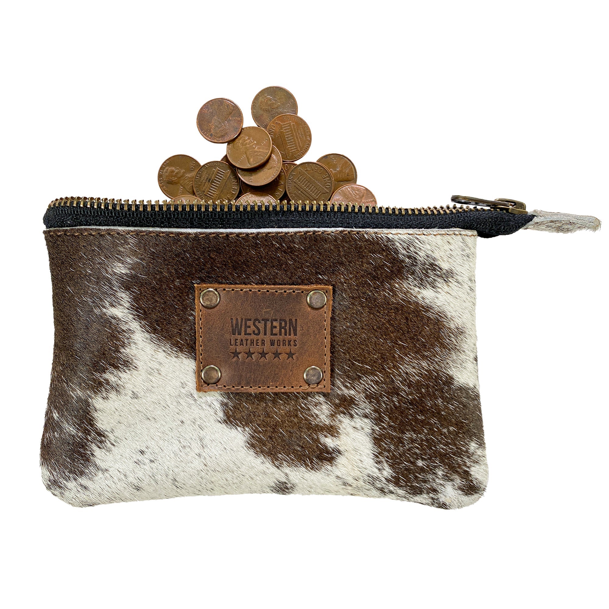 Furry Zippered Wallet - Stockyard X 'The Leather Store'