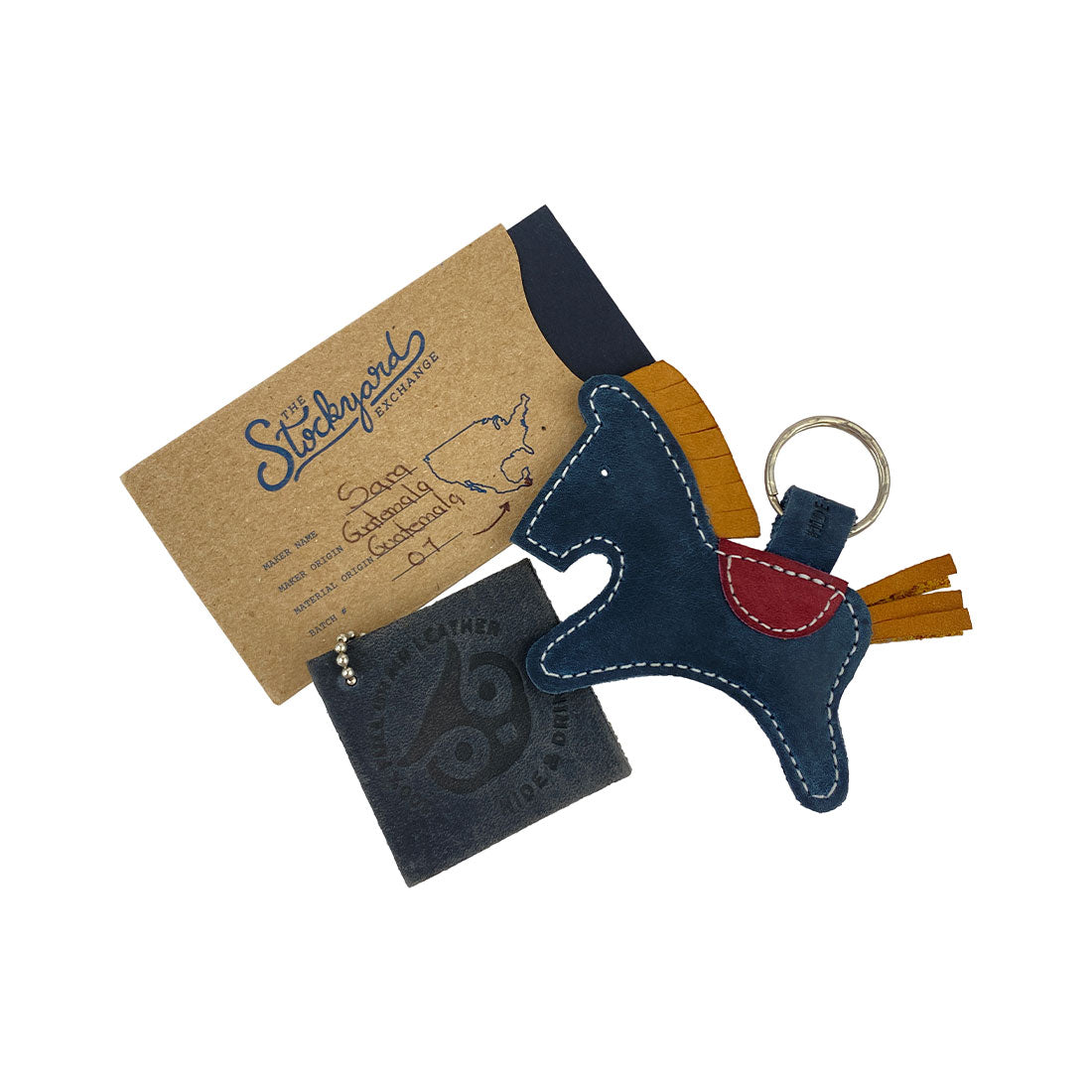 Sloth-shaped Critter Key Chain from Hide & Drink, perfect for those who love unique accessories. This adorable Animal Key Ring Holder is made from rugged Full Grain Leather, ideal for holding keys stylishly. Handmade in La Antigua Guatemala & Oaxaca Mexico.