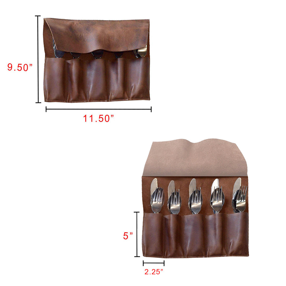 Cutlery Roll - Stockyard X 'The Leather Store'