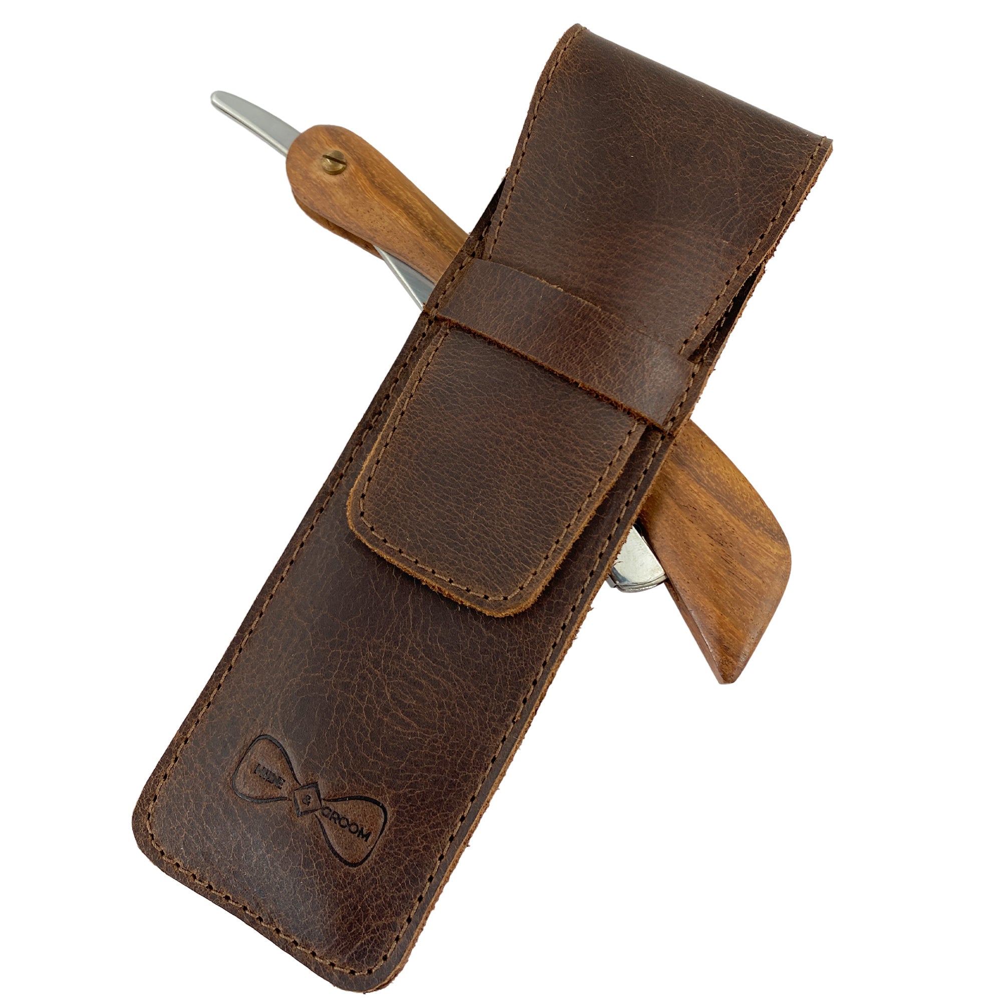 Straight Razor Case - Stockyard X 'The Leather Store'