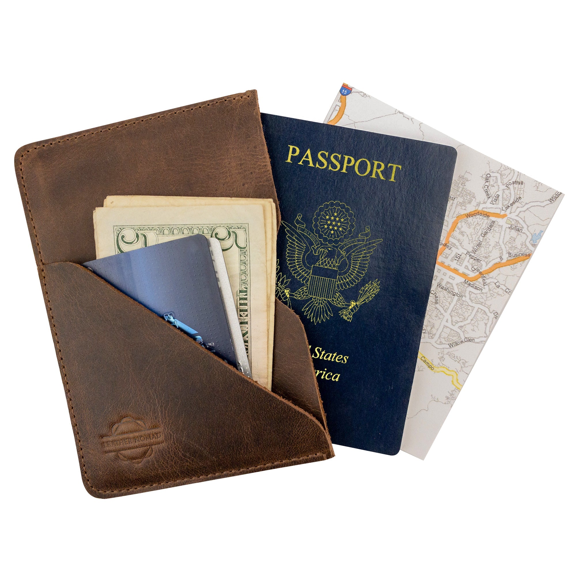Side Passport Cover - Stockyard X 'The Leather Store'