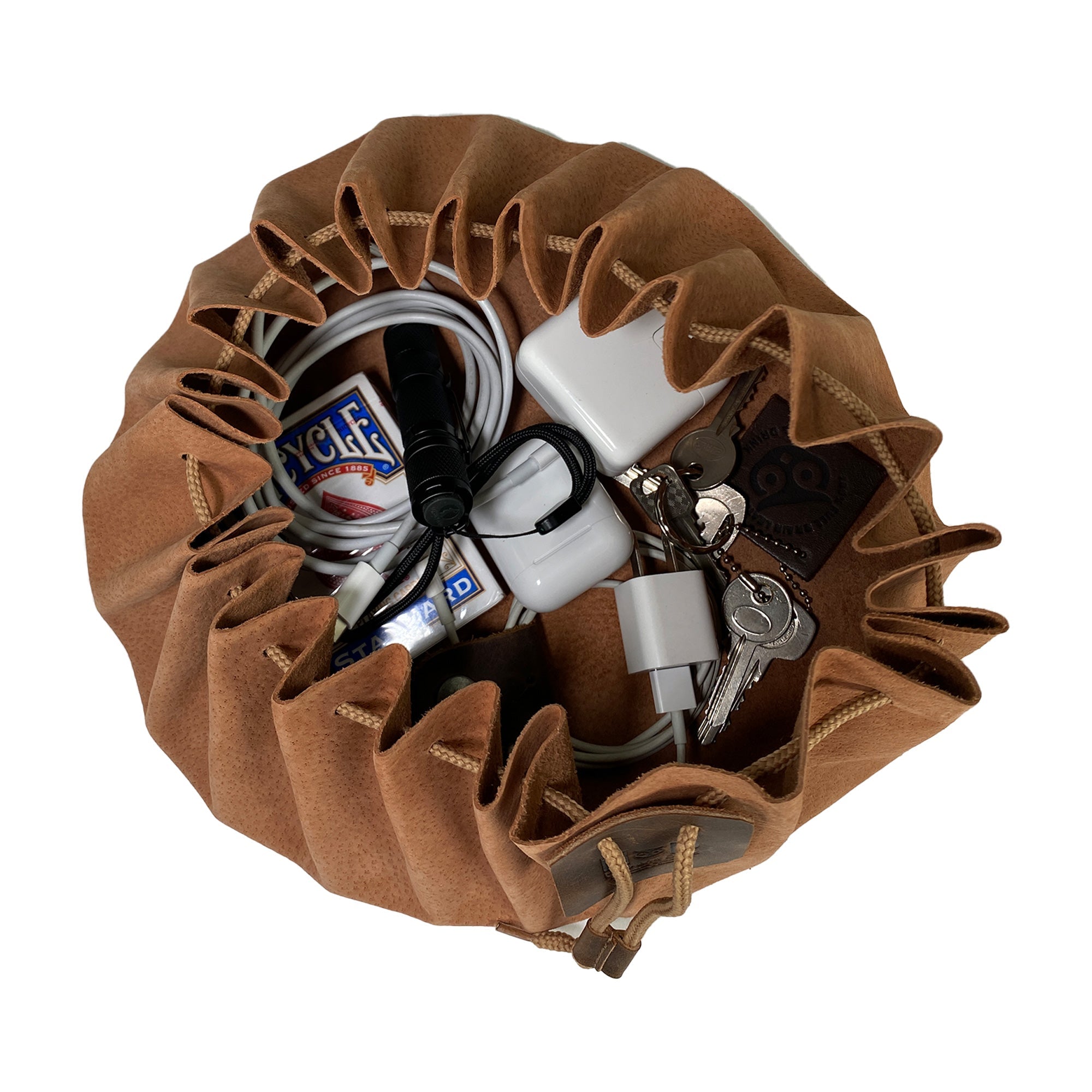 Drawstring Tinder Pouch XL - Stockyard X 'The Leather Store'