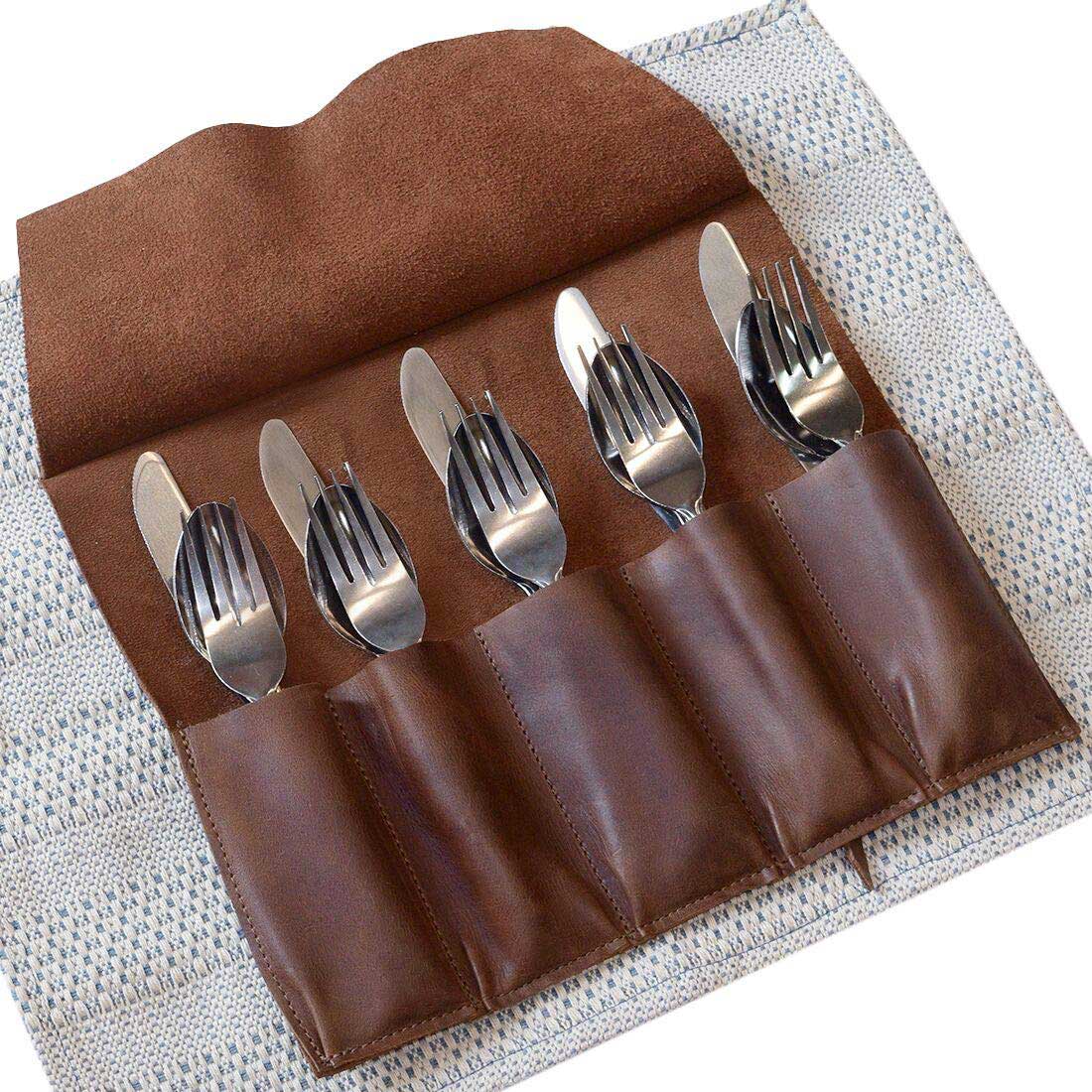 Cutlery Roll - Stockyard X 'The Leather Store'