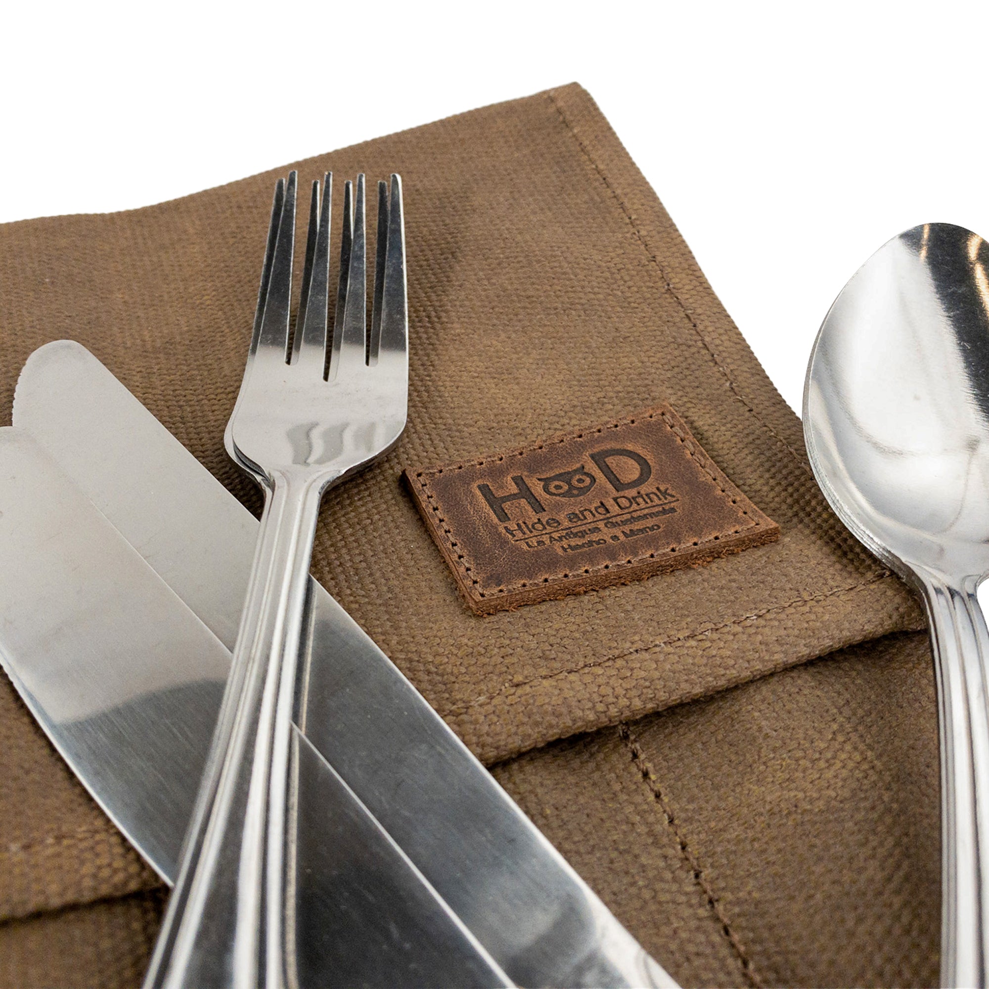 Camping Cutlery Roll - Stockyard X 'The Leather Store'