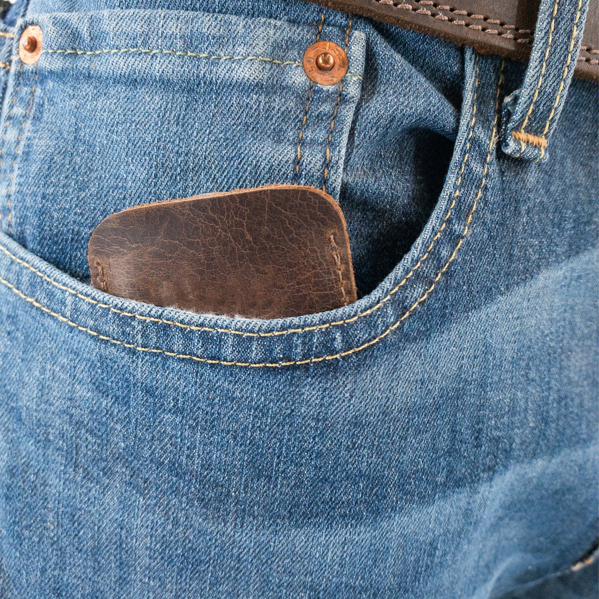 Rounded Coin Case - Stockyard X 'The Leather Store'