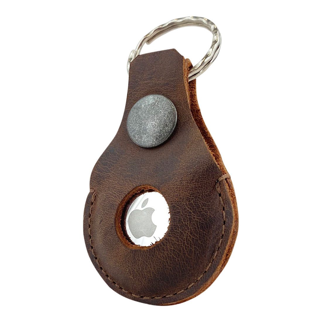 AirTag Rounded Keychain - Stockyard X 'The Leather Store'