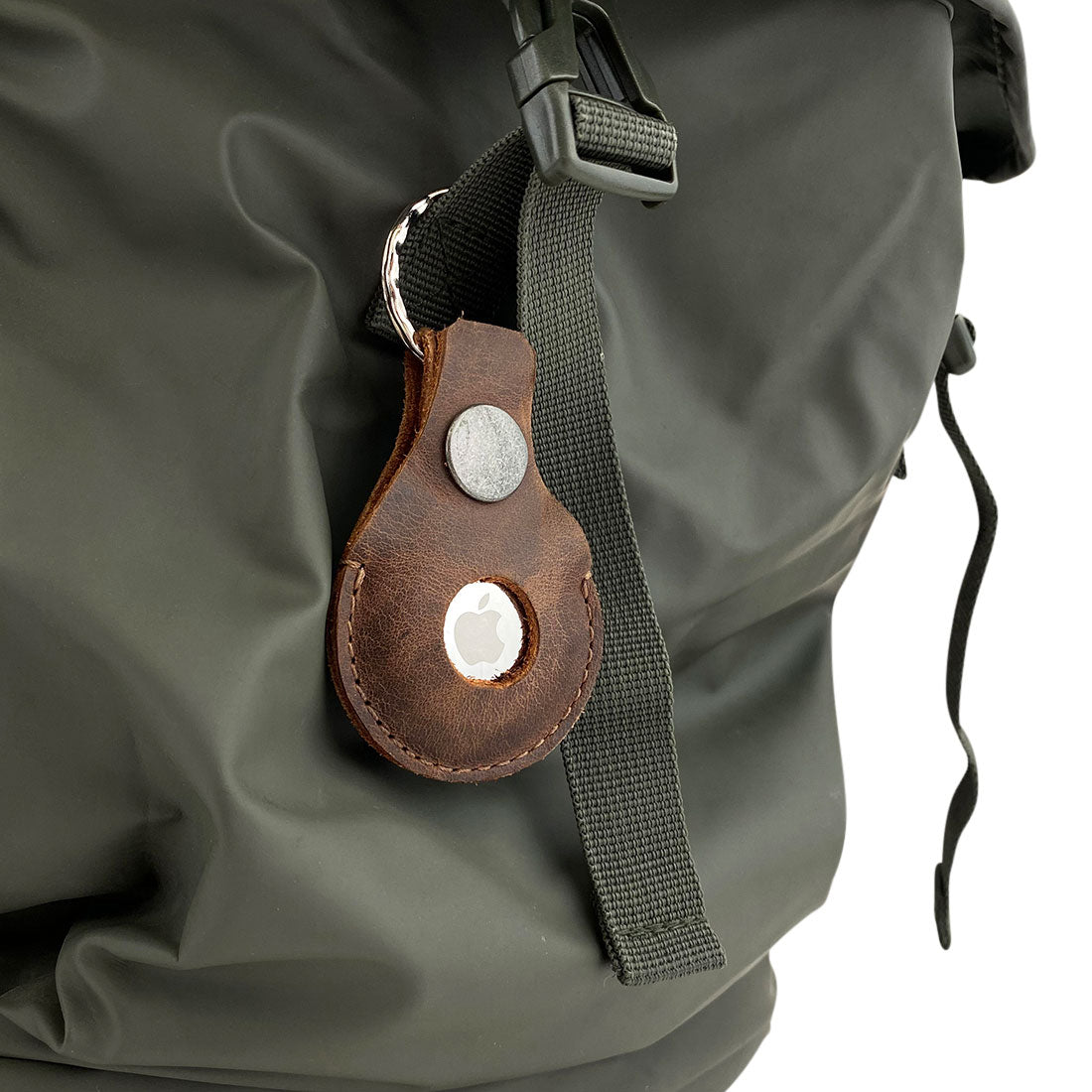 AirTag Rounded Keychain - Stockyard X 'The Leather Store'