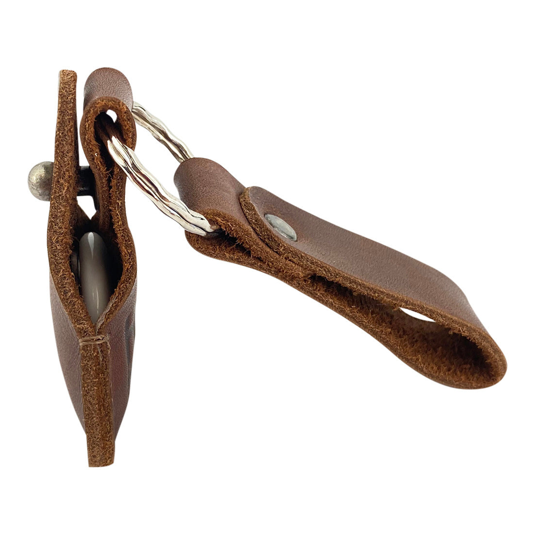 AirTag Keychain - Stockyard X 'The Leather Store'