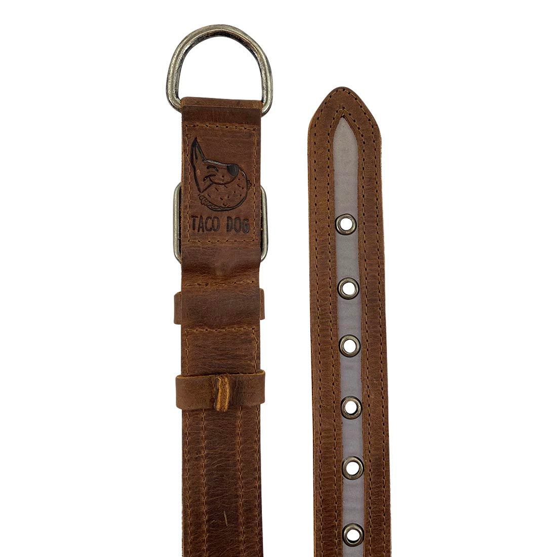 Rustic Reflective Dog Collar - Stockyard X 'The Leather Store'