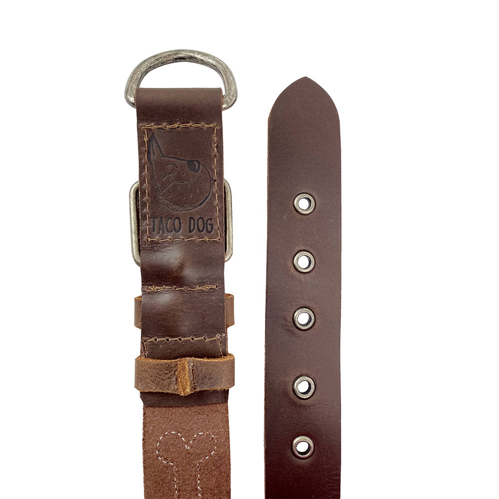Bones Design Dog Collar - Stockyard X 'The Leather Store'