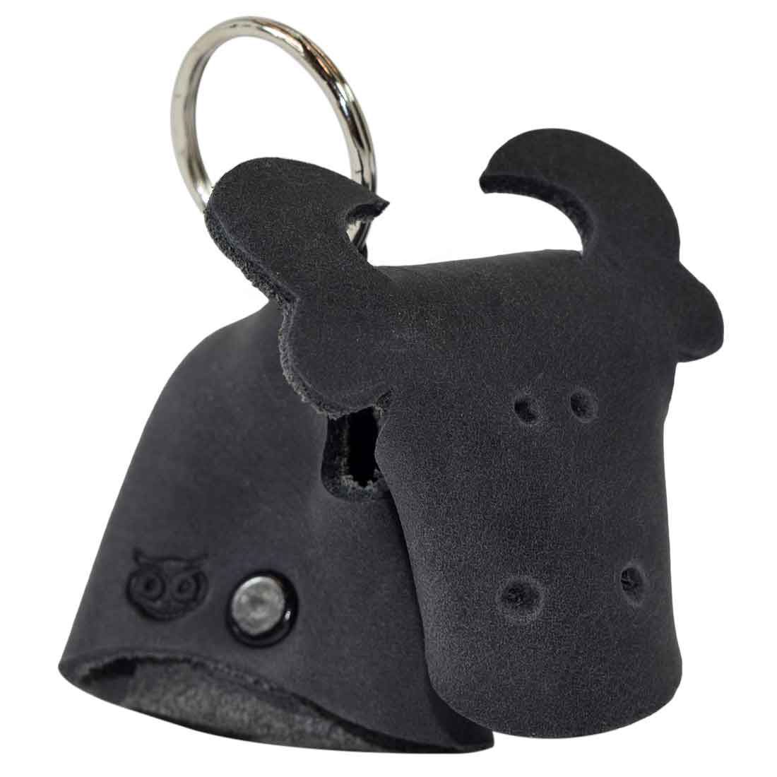 High-quality Full Grain Leather Animal Key Chain by Hide & Drink with a cute cow design, serving as a charming fob charm. This Critter Keychain is an excellent animal key holder charm pendant, showcasing handmade quality from La Antigua Guatemala's small batch production.