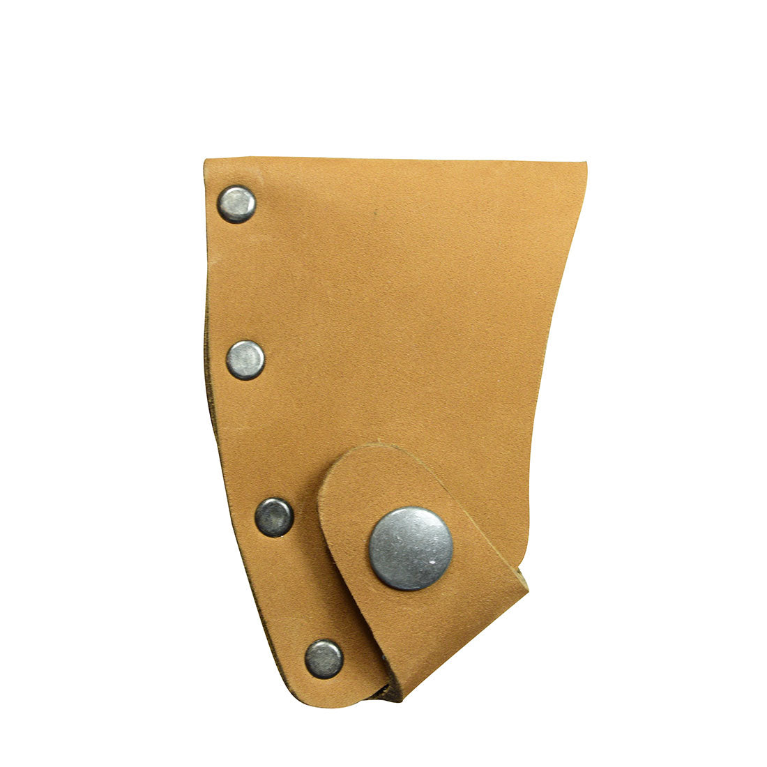 Premium Hatchet Blade Cover by Hide & Drink, featuring a robust protective axe head sheath from full grain leather. Perfect for outdoor essentials and lumberjack aesthetics, this artisan piece is carefully handmade in La Antigua Guatemala & Oaxaca Mexico.