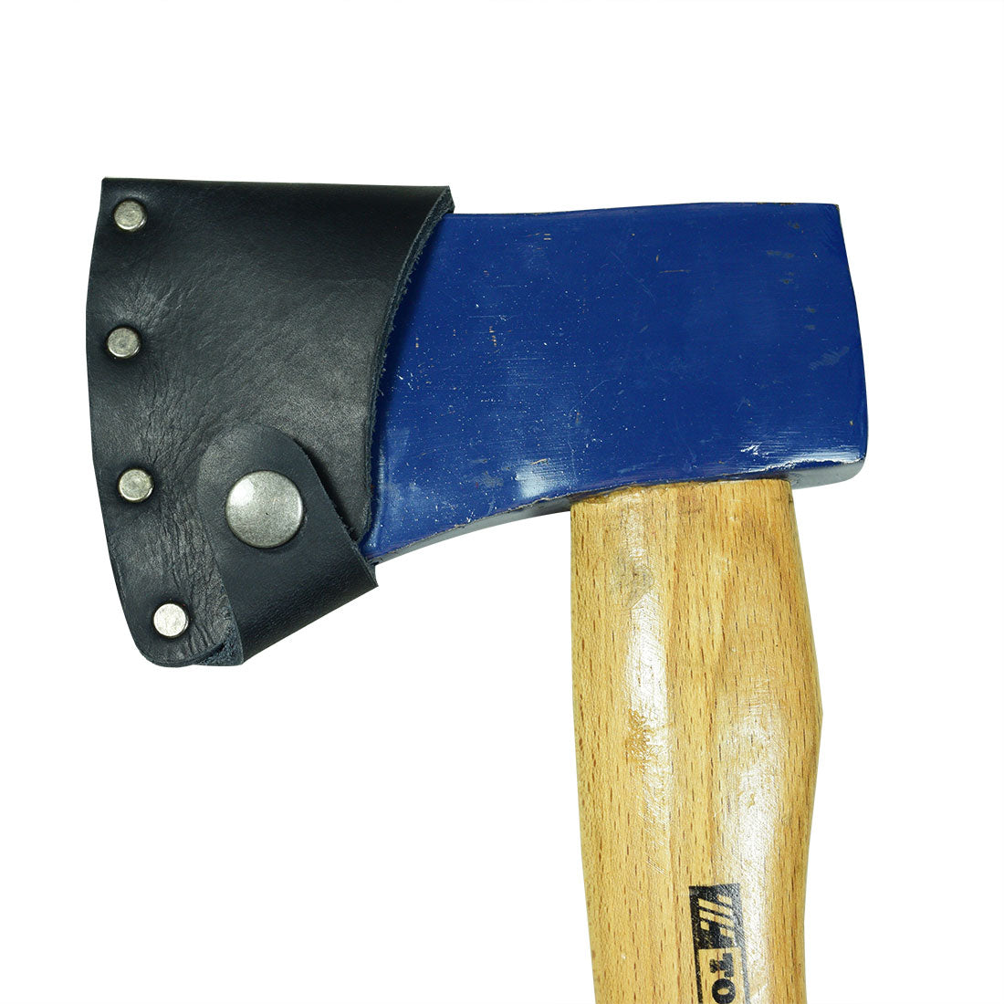 Functional Hatchet Blade Cover by Hide & Drink, designed for protection as an axe head sheath made of durable full grain leather. An essential accessory for lumberjacks and outdoor enthusiasts, it exemplifies artisan craftsmanship, handmade in La Antigua Guatemala & Oaxaca Mexico.