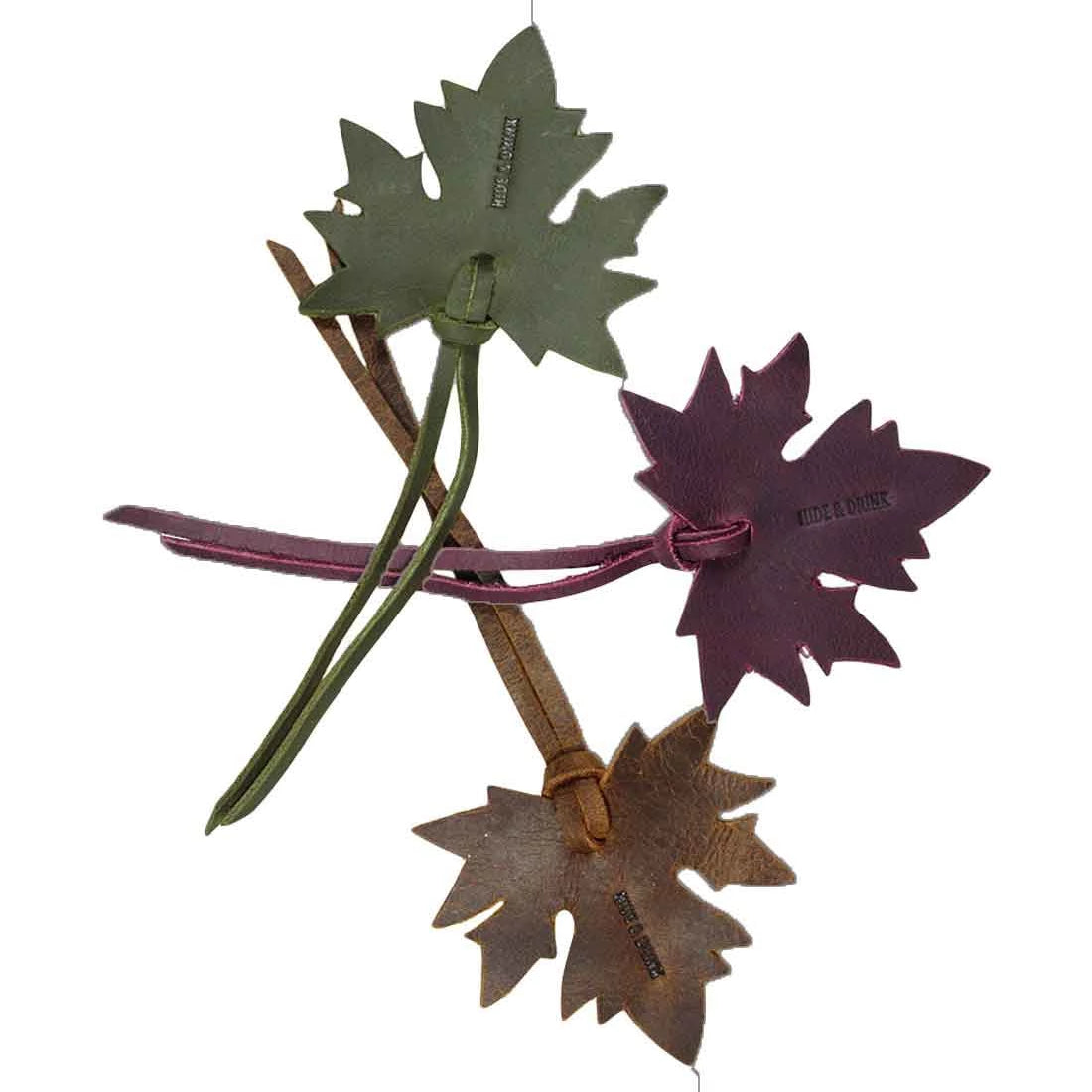 Showcasing the complete Autumn Bookmark (3 pack) by Hide & Drink, highlighting beautifully crafted bookmarks in variegated leather colors. These bookmarks are perfect for bookworms and make great gifts for anyone who enjoys reading. Autumn Bookmark (3 Pack), Bookworm Gifts, Cute Accessories, Full Grain Leather, Small Batch Production, Hand Cut, Hand Sewn, Artisan.