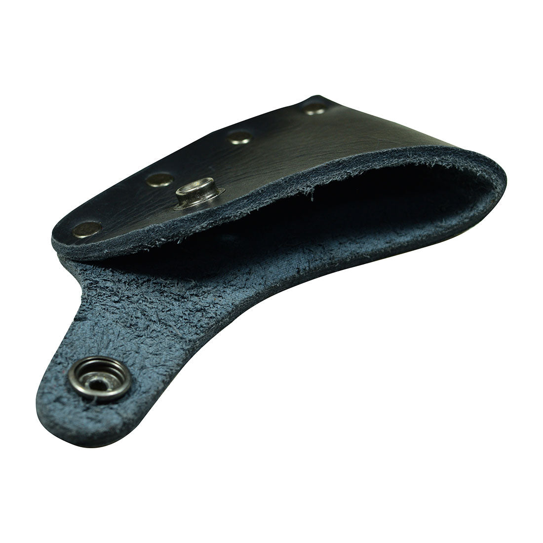 Artistic Hatchet Blade Cover by Hide & Drink, providing a protective axe head sheath crafted from quality full grain leather. An essential for any camping or lumberjack adventure, this artisan piece is expertly handmade in La Antigua Guatemala & Oaxaca Mexico.