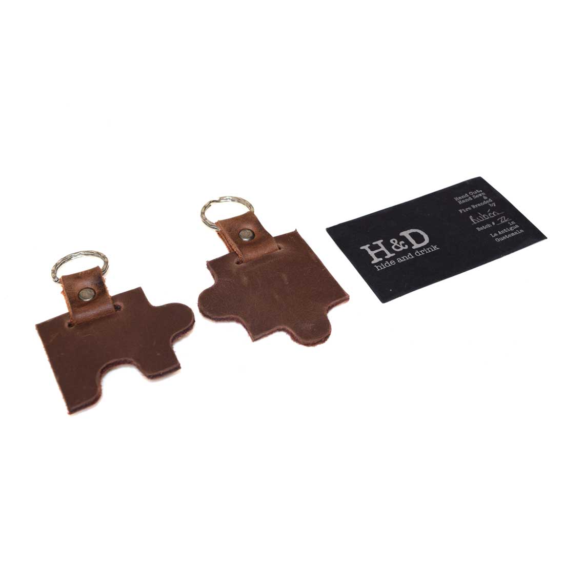 Puzzle Keychain (2 Pieces) - Stockyard X 'The Leather Store'