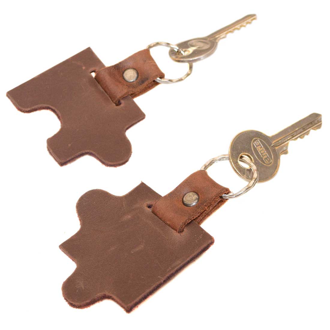 Puzzle Keychain (2 Pieces) - Stockyard X 'The Leather Store'