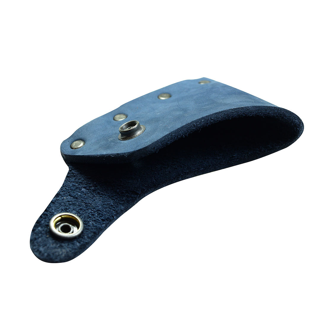 Distinct Hatchet Blade Cover by Hide & Drink, offering protection for axe heads in a stylish sheath made from full grain leather. A durable choice for camping lovers, this artisan item is lovingly handmade in La Antigua Guatemala & Oaxaca Mexico.
