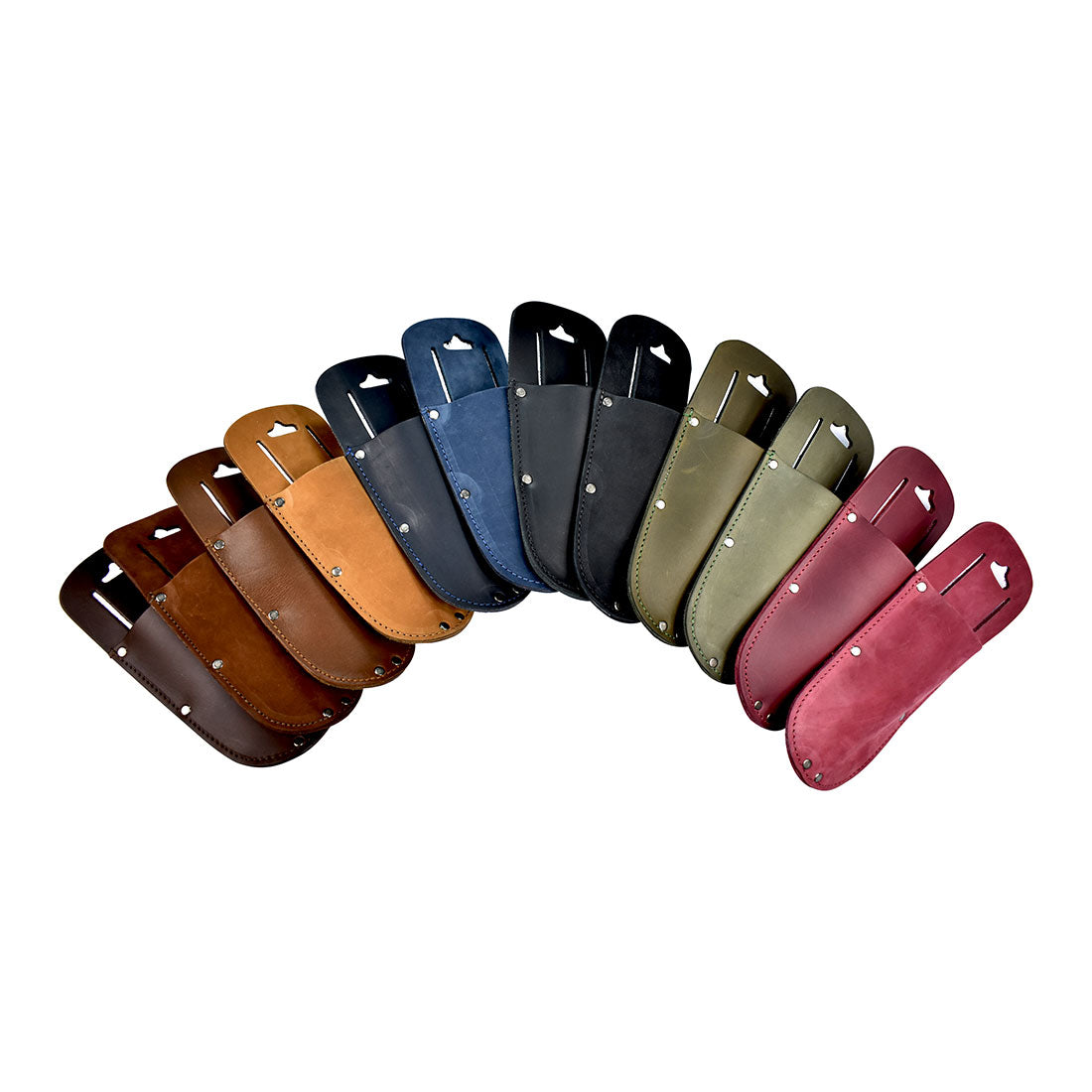 Hide & Drink Garden Pruner Sheath in a beautiful maroon shade made with Thick Full Grain Leather, designed to keep garden scissors readily accessible while gardening. Artisan craftsmanship at its best.
