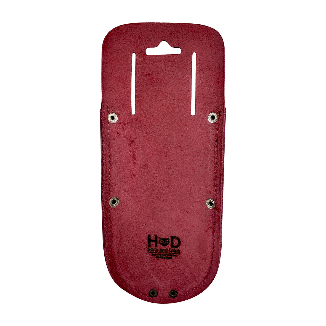 Hide & Drink Garden Pruner Sheath featuring a sophisticated black design made of Thick Full Grain Leather, perfect for keeping garden scissors safe. A stylish and handcrafted product.