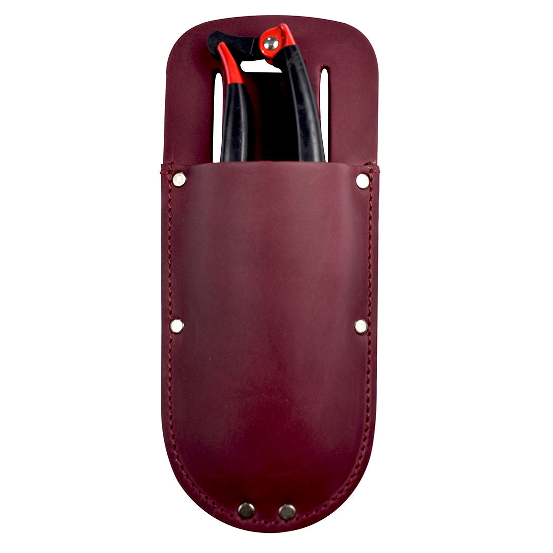 Hide & Drink Garden Pruner Sheath in an elegant shade of black made of Thick Full Grain Leather, perfect for storing garden scissors. This artisan product combines style and functionality.
