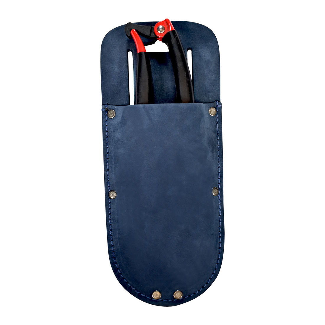 Hide & Drink Garden Pruner Sheath boasting a deep green finish, handcrafted from Thick Full Grain Leather for a rustic look. It securely holds your garden scissors for efficient gardening.
