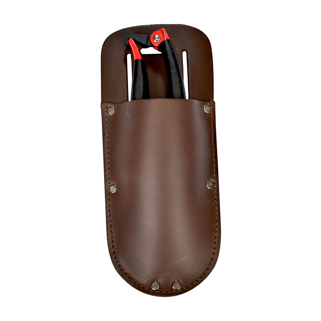 Hide & Drink Garden Pruner Sheath designed with Thick Full Grain Leather, ideal for securely holding gardening scissors. This artisan-crafted sheath features a belt loop, ensuring quick access during gardening tasks.