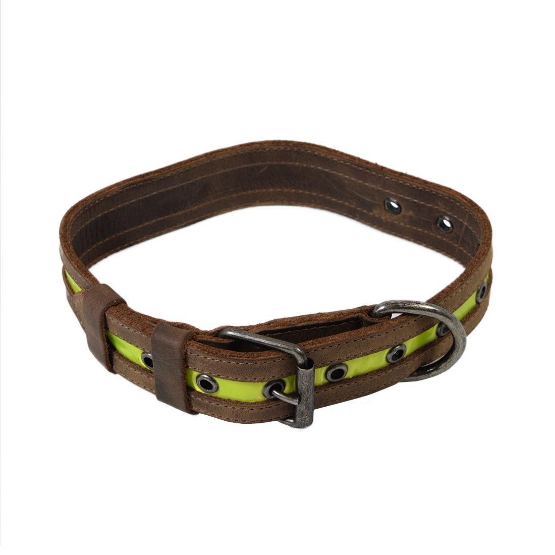 Dog Collar Reflective (12 to 21 inches) - Stockyard X 'The Leather Store'