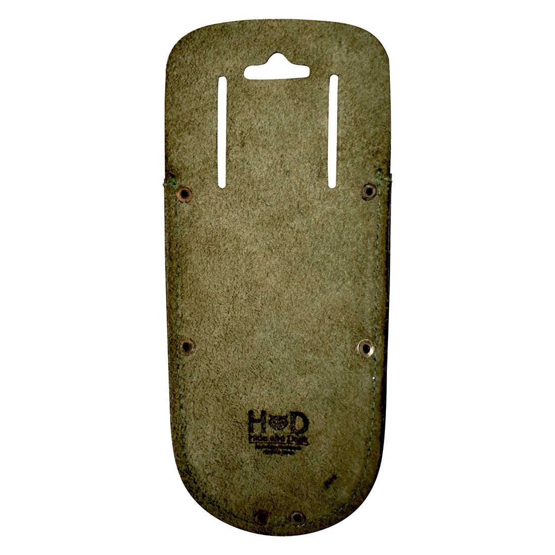 Hide & Drink Garden Pruner Sheath showcasing a striking navy blue shade made of Thick Full Grain Leather, ideal for garden scissors and utility tools. A handmade product with artisan quality.
