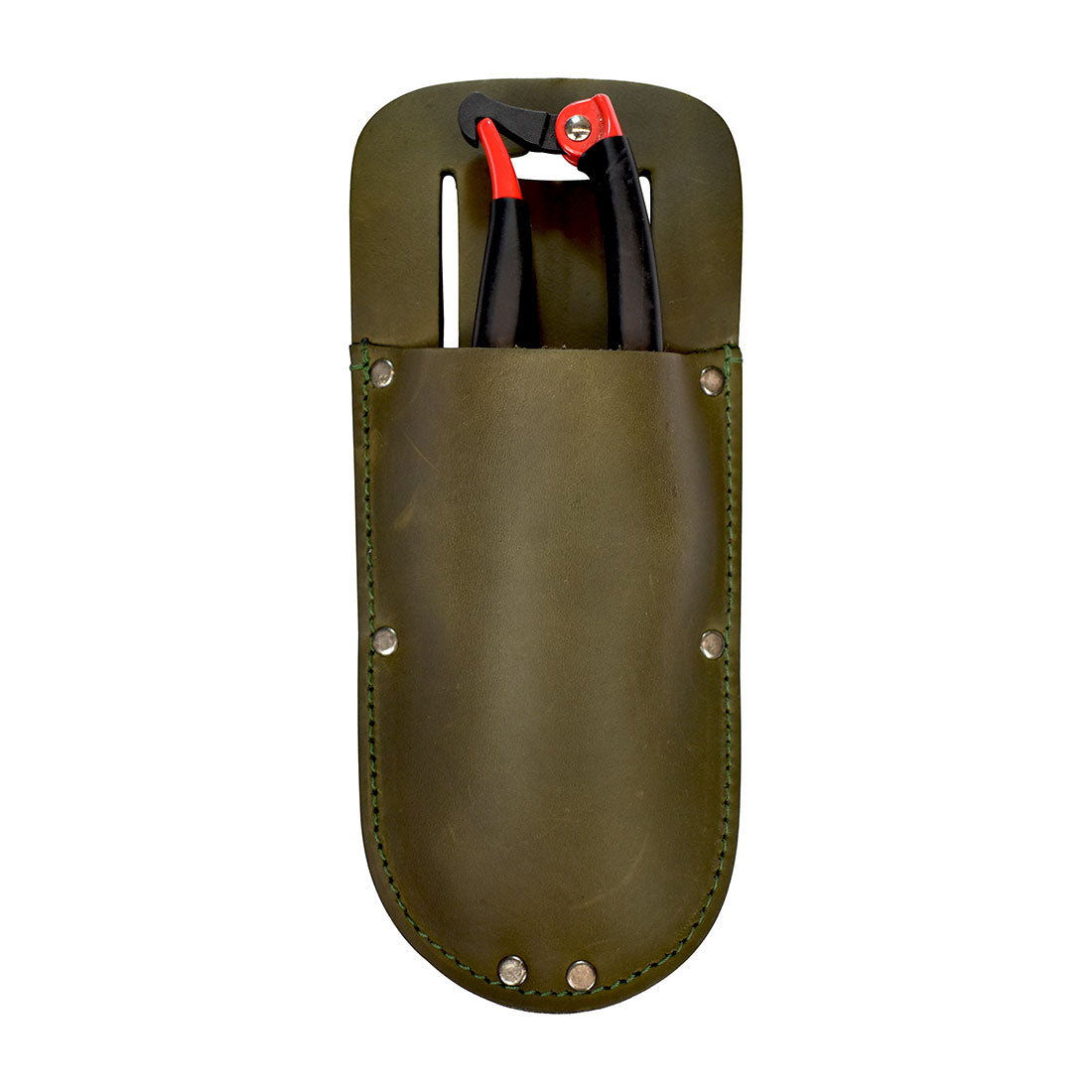 Hide & Drink Garden Pruner Sheath made from Thick Full Grain Leather, ideal for securely holding garden scissors. This artisan product merges functionality with a touch of elegance.